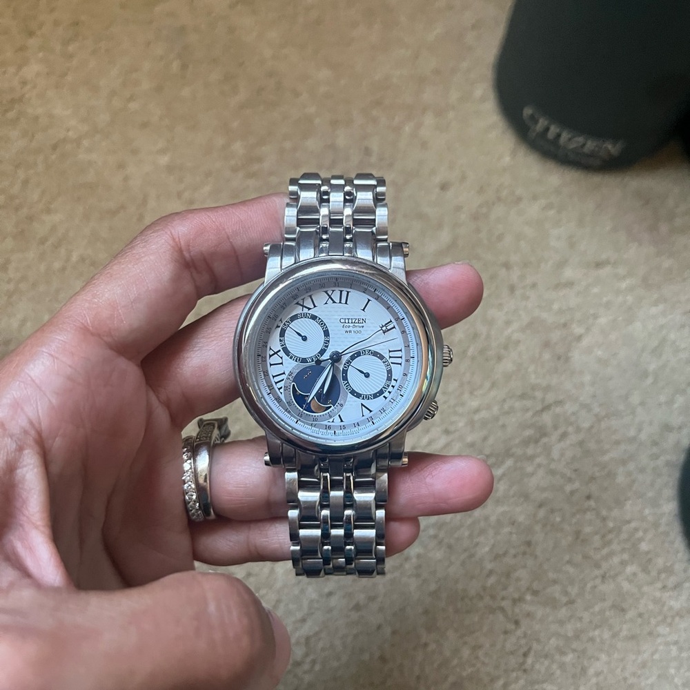 Citizen Mens Eco-Drive Moon Phase Calibre